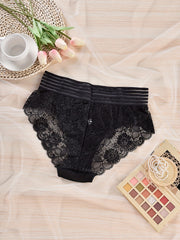 3 Pack Plus Size Underwear Set Women's Plus Lace Underwear Set
