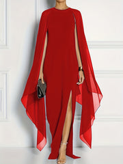 Bridesmaid Dress High Split Maxi Formal Dress