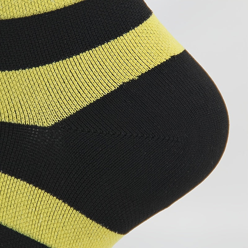 Striped Compression Sports Socks for Outdoor Fitness