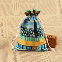 Ethnic Windbreaker Pocket Drawstring Fragrance Bag Empty Bag Jewelry
