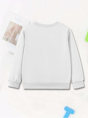 Girls Sweatshirt Cheer Bear Print Comfort Fit Long Sleeve Top Pullovers