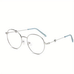 Retro Round Metal Frame Anti-Light Glasses for Men