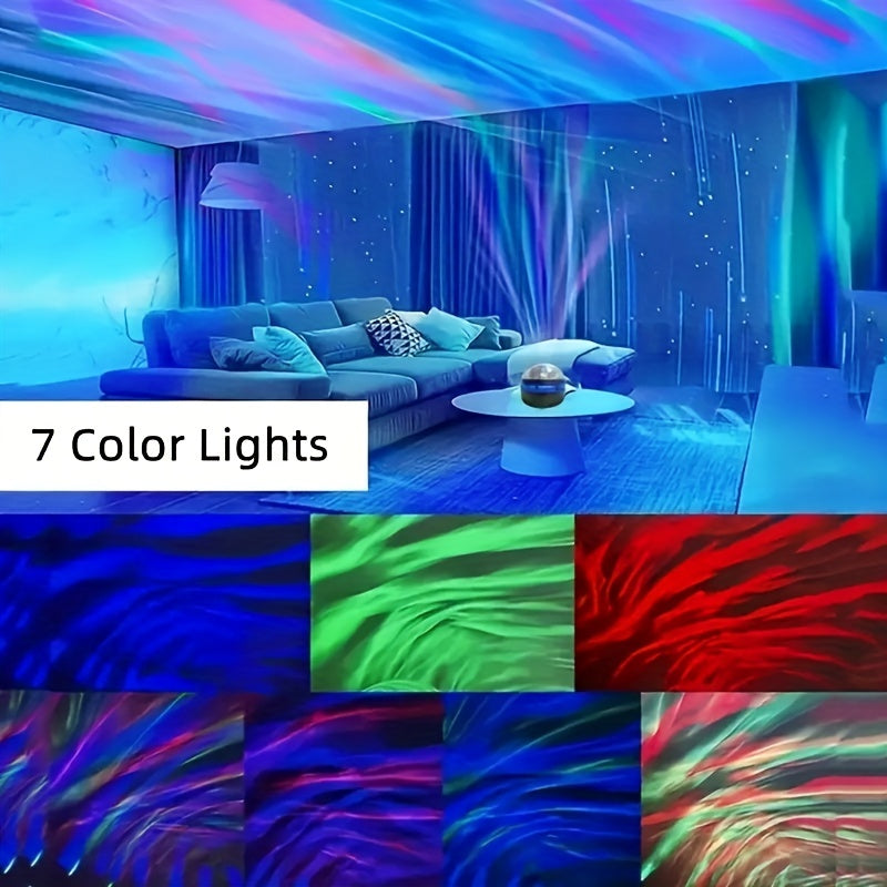 Star Projector With 7 Patterns & Remote Control for Bedroom Night Light