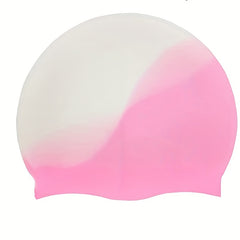 Soft Elastic Silicone Swimming Cap Waterproof for Bathing Pool