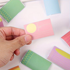 70 Pink Pull out Label Stickers, Single Box