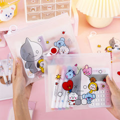 Student Transparent Pouch Pen Bag Pencil Case