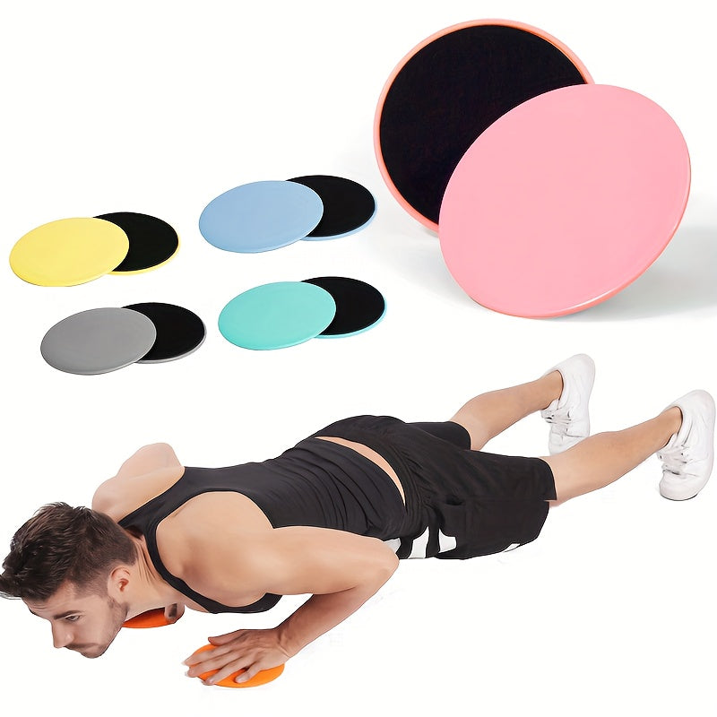 2pcs Sliding Disc Fitness Leg Muscle Slide Disc Pilates Core Training