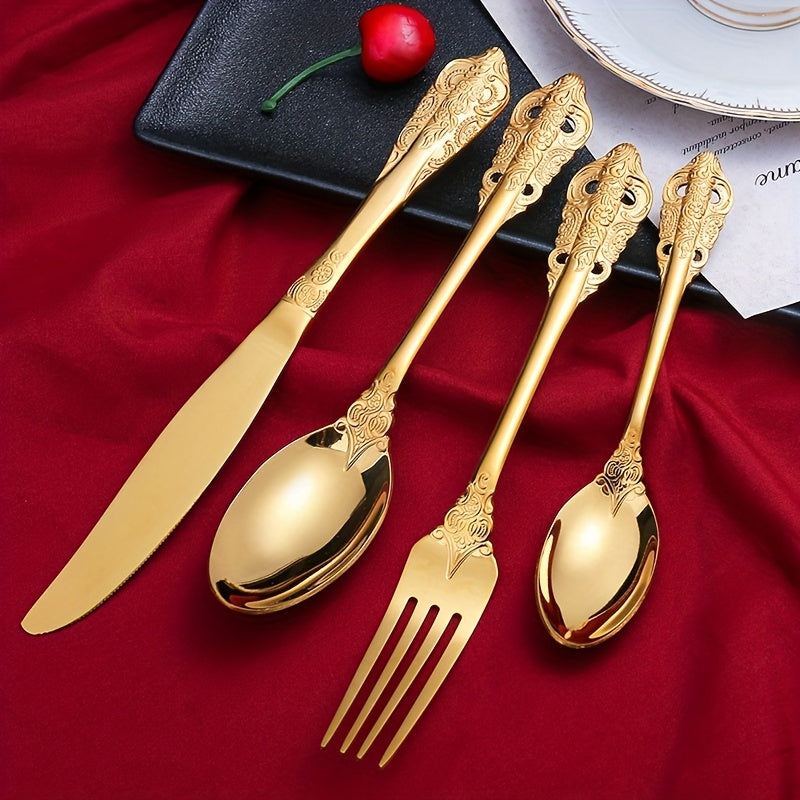 Modern Stainless Steel Cutlery Set, 24pcs