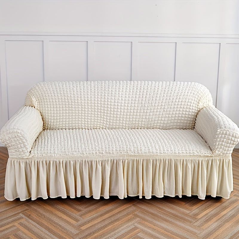 Seersucker Sofa Slipcover Anti cat Scratch Couch Cover