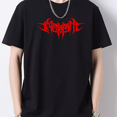 Men's Crew Neck Vintage T Shirt Casual Top for Spring Summer