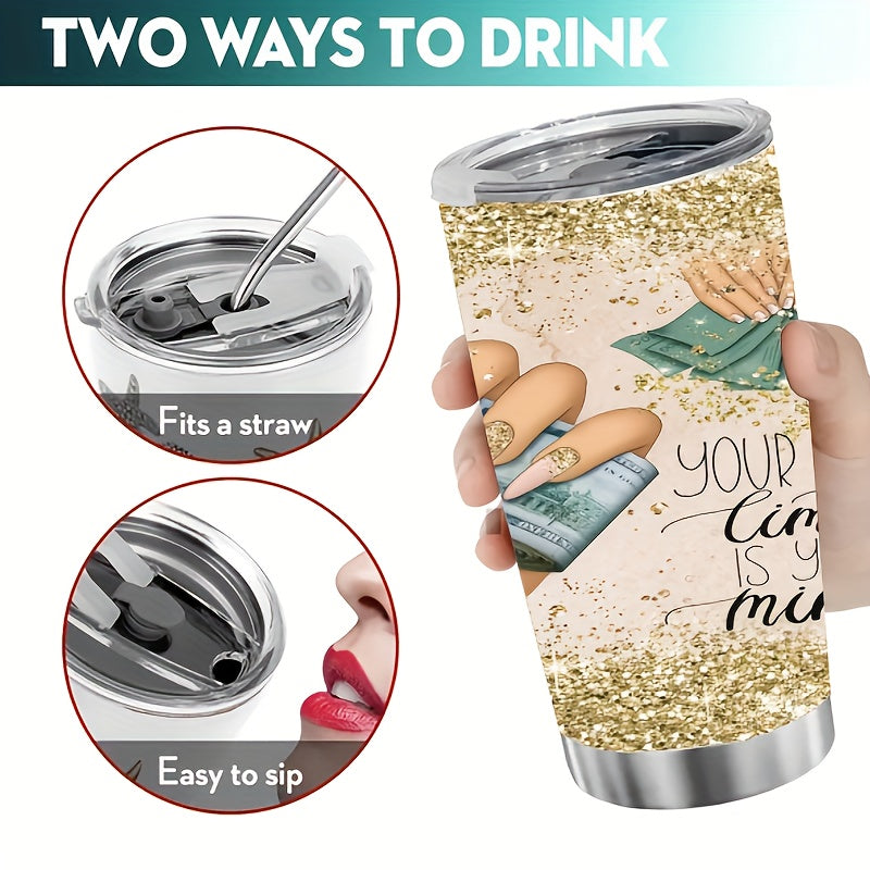 20oz Double Wall Insulated Tumbler Stainless Steel Coffee Cup