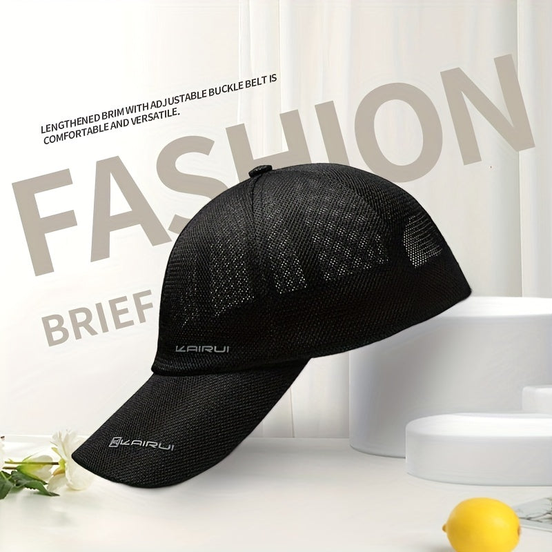 Mesh Sunshade Breathable Baseball Cap Letter Embroidery