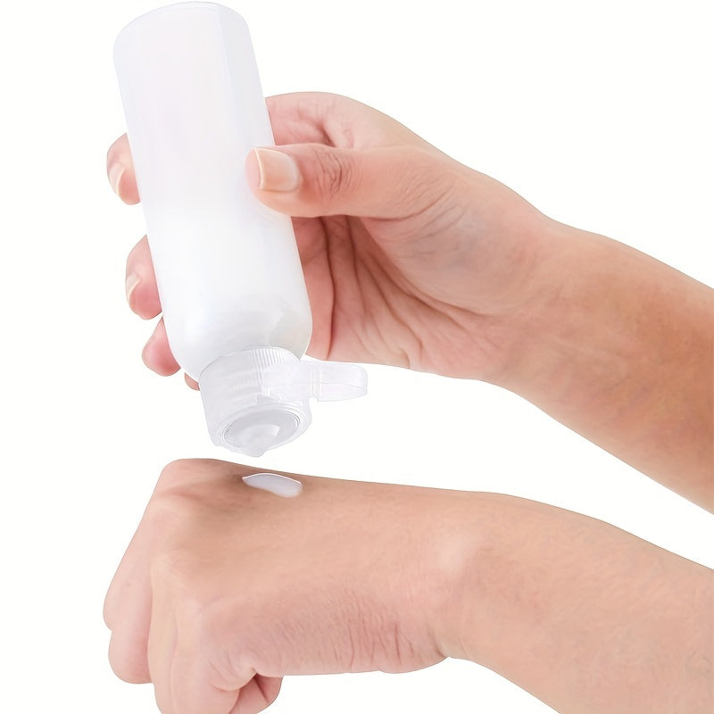 4pcs 100ml Empty Dispenser Container With Flip Top - Travel Bottle for Cosmetics