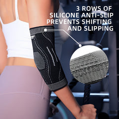 Elastic Elbow Sleeve Support for Sports - Breathable and Comfortable