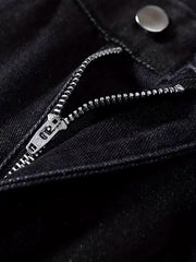 Slim Fit Jeans Men Casual Straight Leg Denim Pants Spring Summer