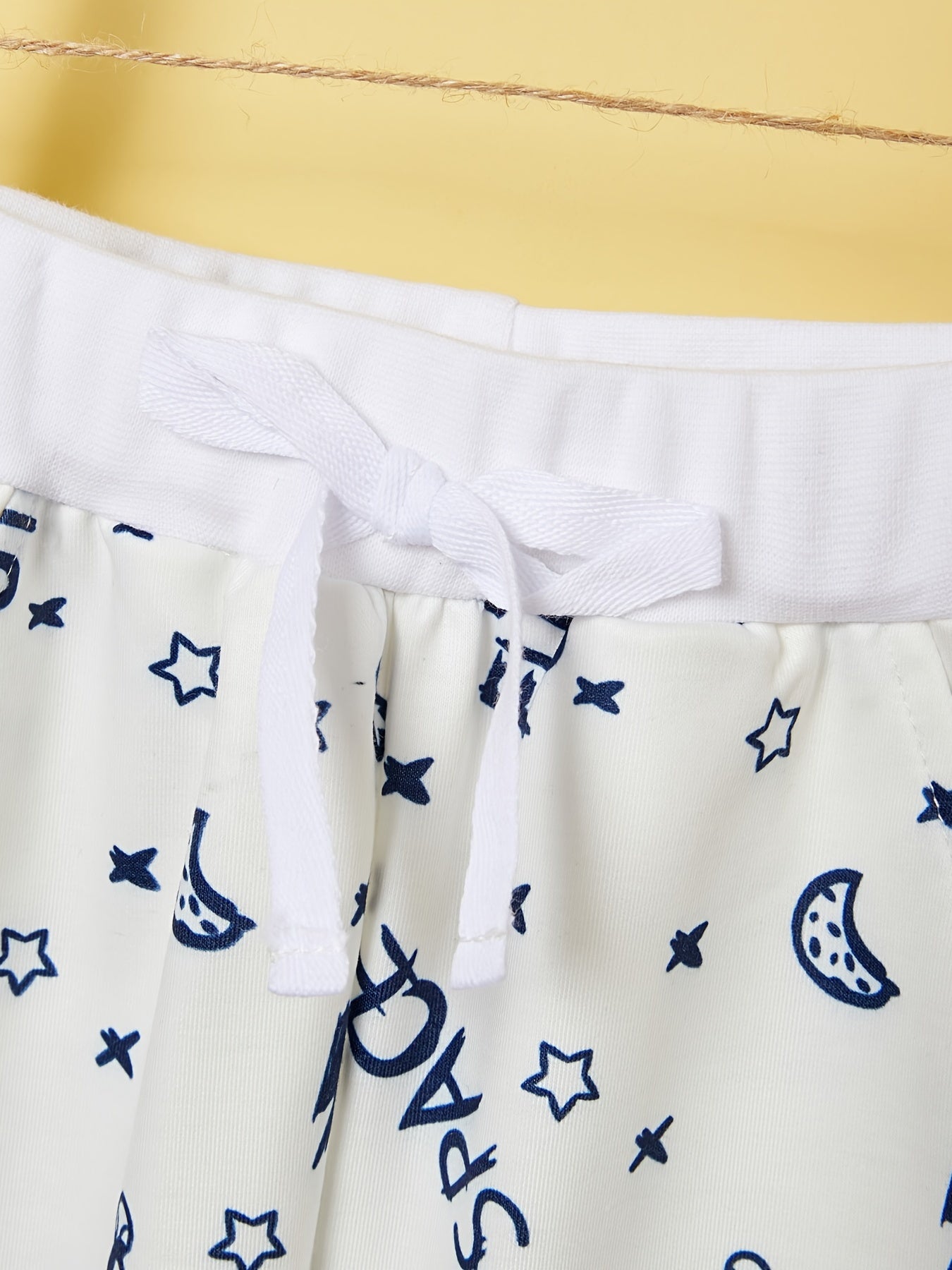 Boys No Future Planet Star Moon Print Shorts Casual Soft Breathable