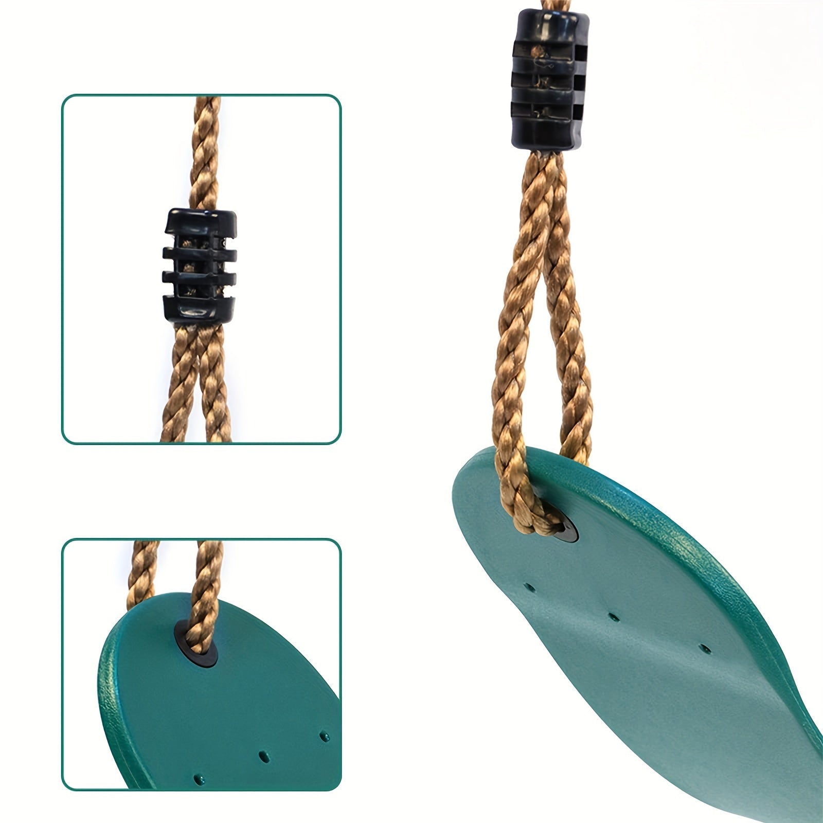 Kids Outdoor Swing Seat with Adjustable Ropes