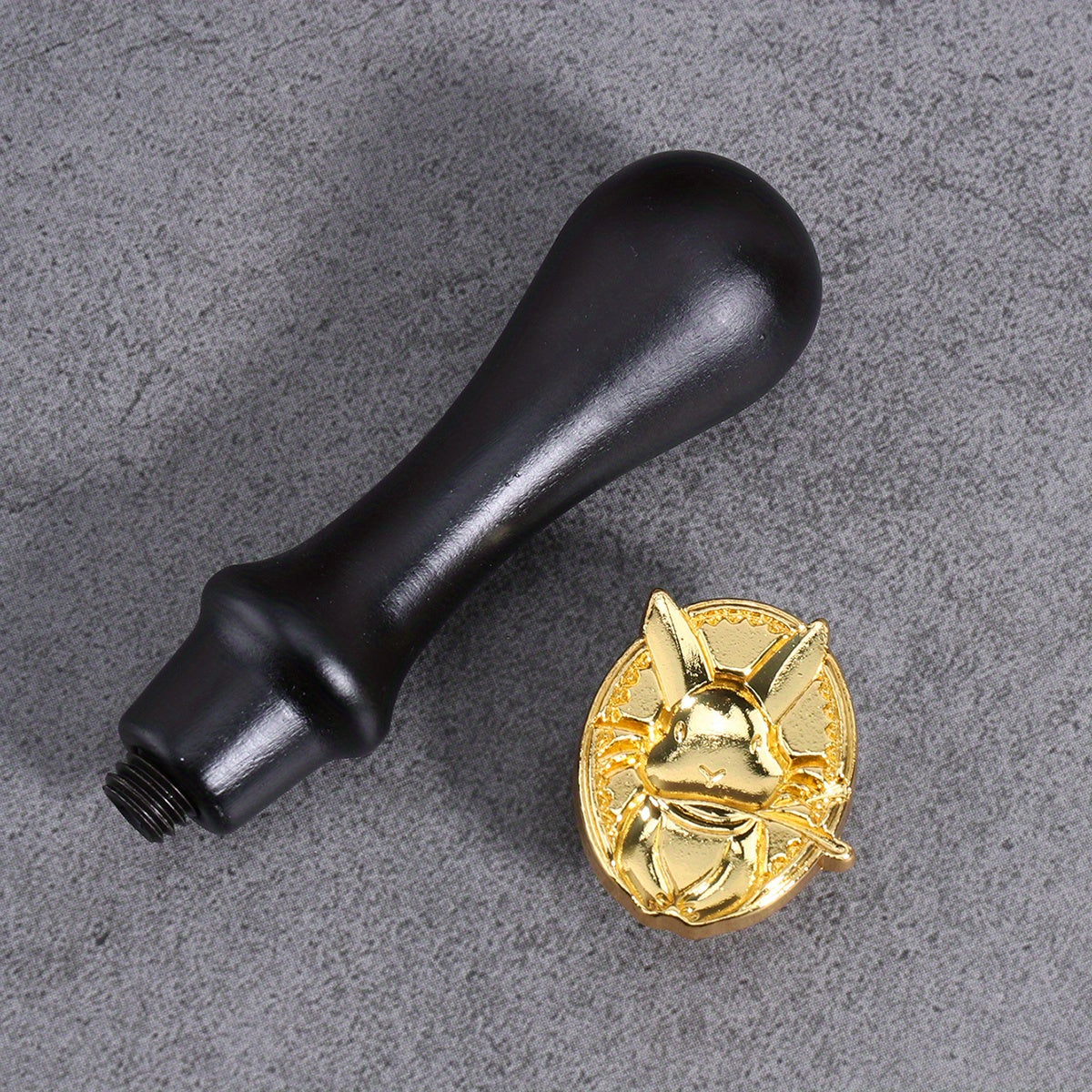 Easter Decoration Handle Rabbit Fire Paint Seal