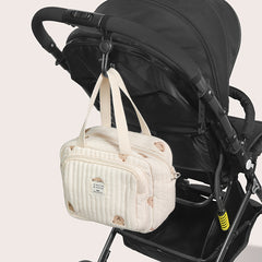 1pc Bear Mommy Handbag Outing Storage Bag Diaper Storage Bag