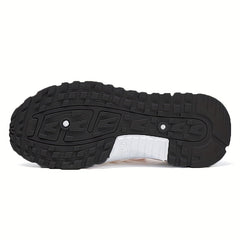 Women's Breathable Knit Platform Sneakers Casual Lace Up Outdoor Shoes