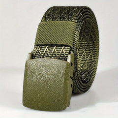 Quick Release Buckle Belt Mesh Pattern Casual Jeans Belt