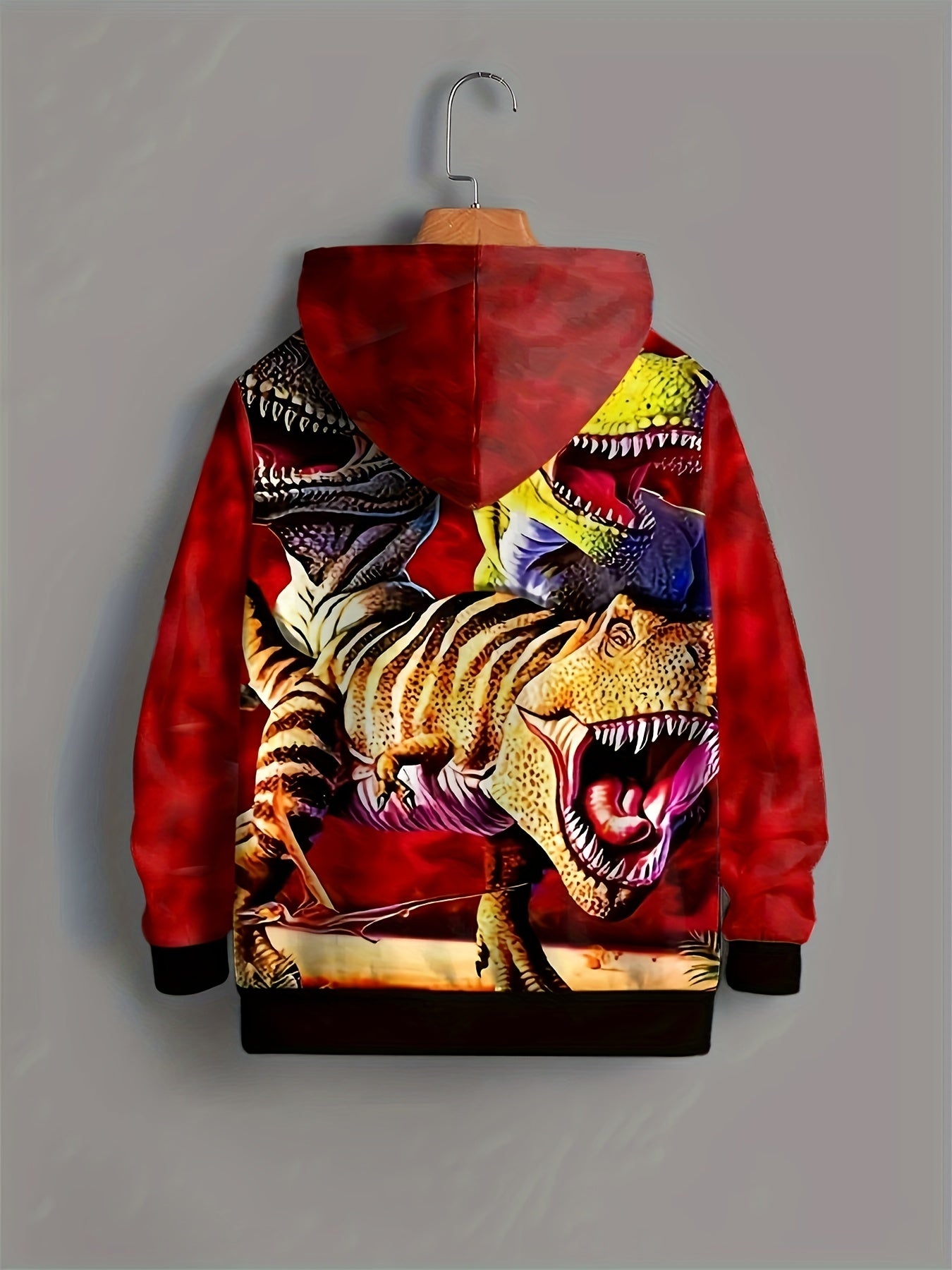 Girls' 3D Dinosaur Graphic Sweatshirt Long Sleeve Boys Gift Halloween