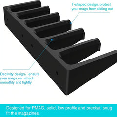 6 Slot AR 15 Pendant ABS 6X Standard PMAG Wall Mount Rack Magazine Holder