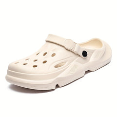 Men's Casual Slip-On Platform Clogs Outdoor Beach Shoes