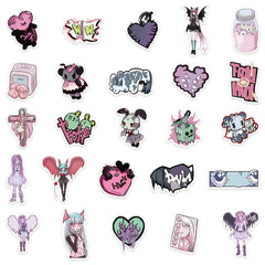 50pcs Hot Lady Series Graffiti Stickers DIY Sticker