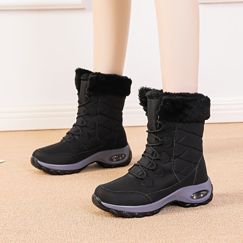 Women's Snow Boots with Air Cushion & Thermal Insulation