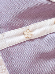 Sweet Girls Floral Button Down Cardigan & Bow Skirt Set