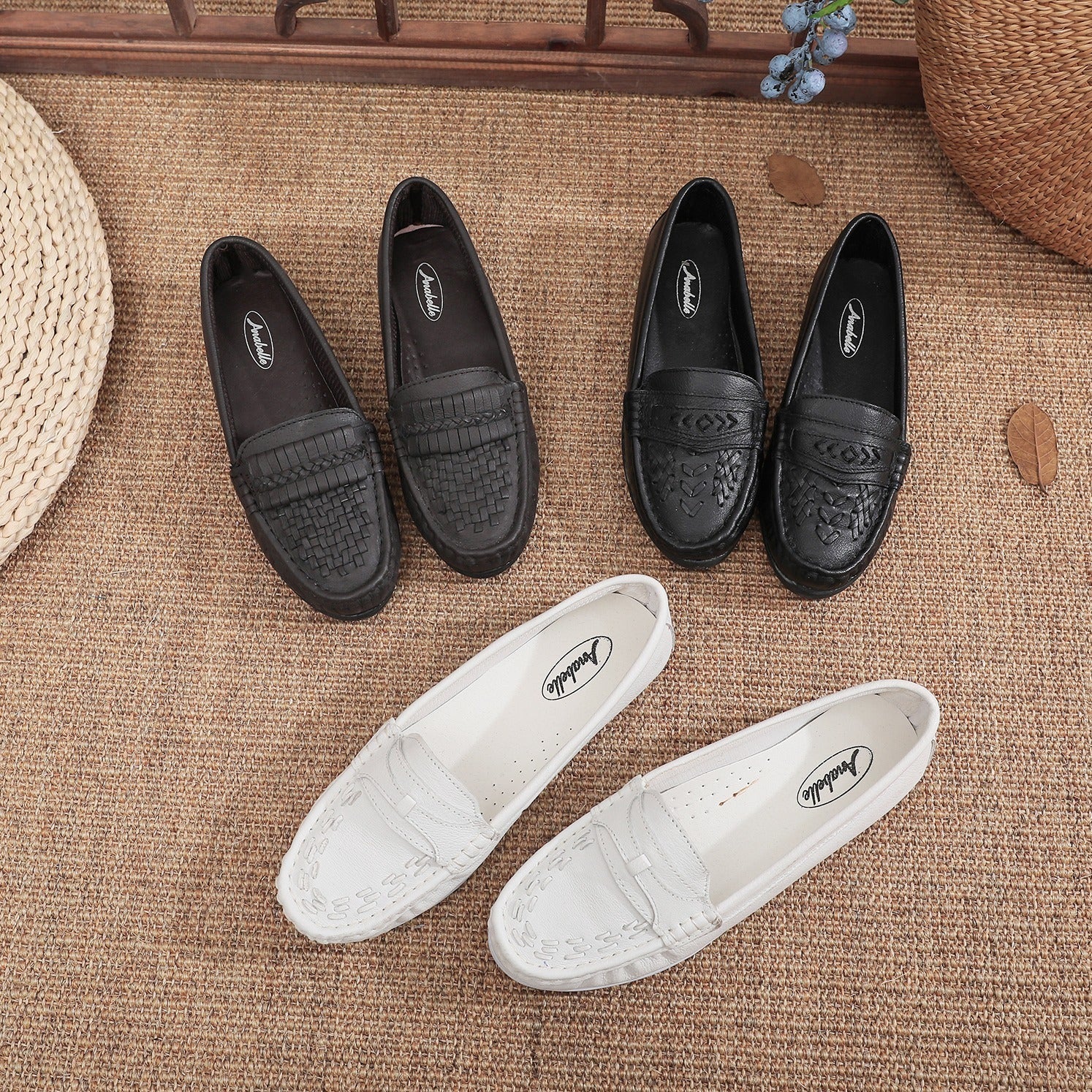Roman Faux Leather Women's Slip-on Loafers