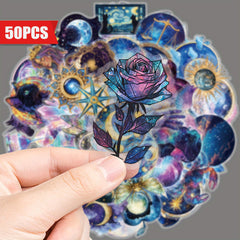 Enchanting Celestial & Magical Illustrations Vinyl Stickers Waterproof Decals