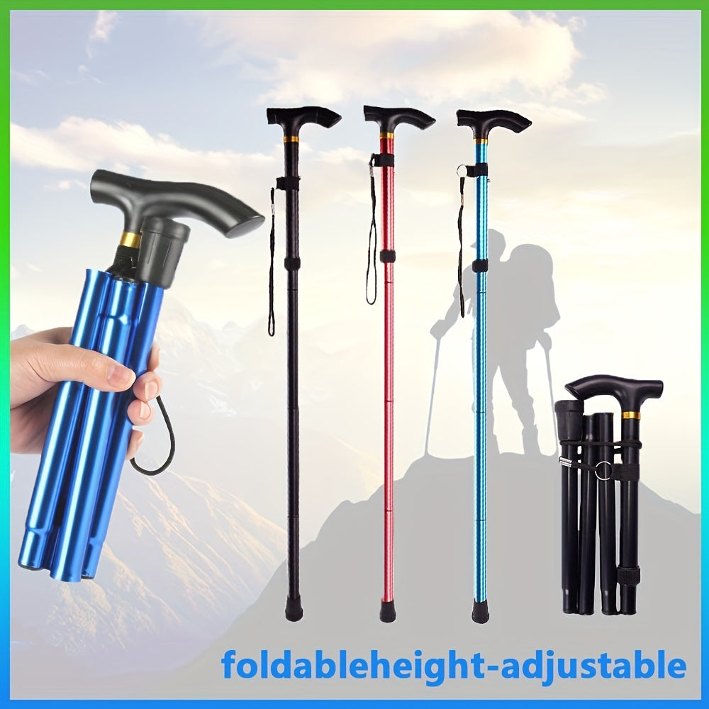 Foldable Trekking Poles Lightweight Adjustable Walking Stick