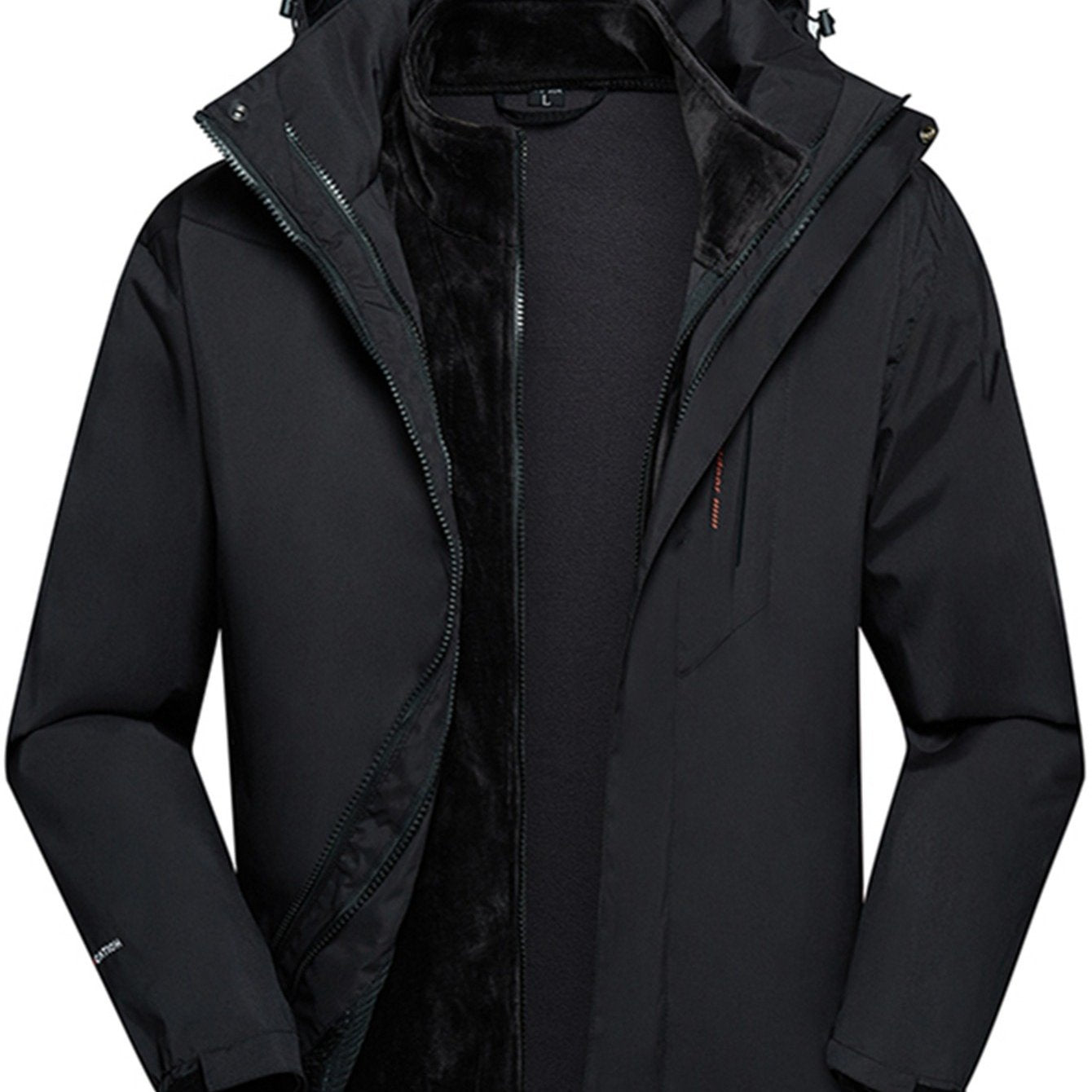 Men's Hooded Trench Coat Winter