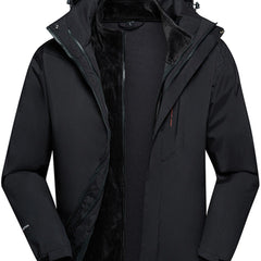 Men's Hooded Trench Coat Winter