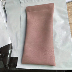 High PU Leather Glasses Case With Belt Waterproof Soft Eyeglass Case