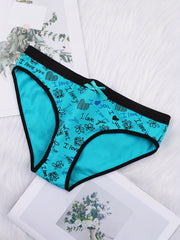 6 Hipster Panties Mixed Patterns Comfortable & Breathable Women's Lingerie