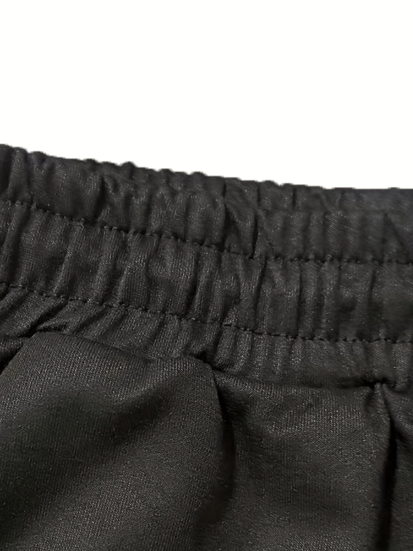 Men's Solid Drawstring Sweatpants Loose Fit Casual Joggers