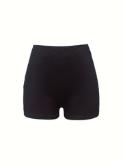Halloween Skull & Slogan Print Shorts