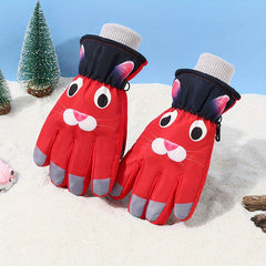 Kids Skiing Gloves Cold Weather Stay Warm Winter Outdoor Sports