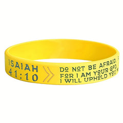 Bible Verse Silicone Bracelet Waterproof Wristband