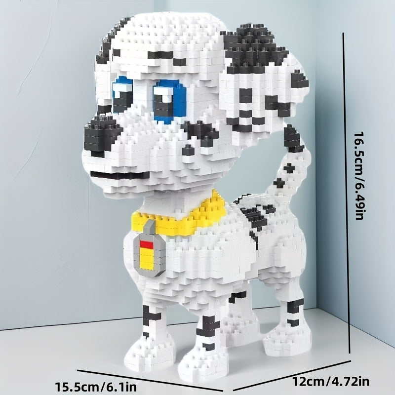 1020pcs Dog Building Block Set for Home and Office Decoration