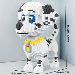 1020pcs Dog Building Block Set for Home and Office Decoration