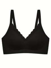 Seamless Wireless Push Up Bra Breathable Comfy Lingerie Underwear