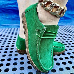 Non-Slip Lace-Up Flat Skate Shoes Lightweight Walking Shoes