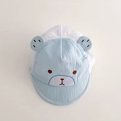 Baby Girls Cartoon Bear Cap Sun Protection Soft Comfortable Cap