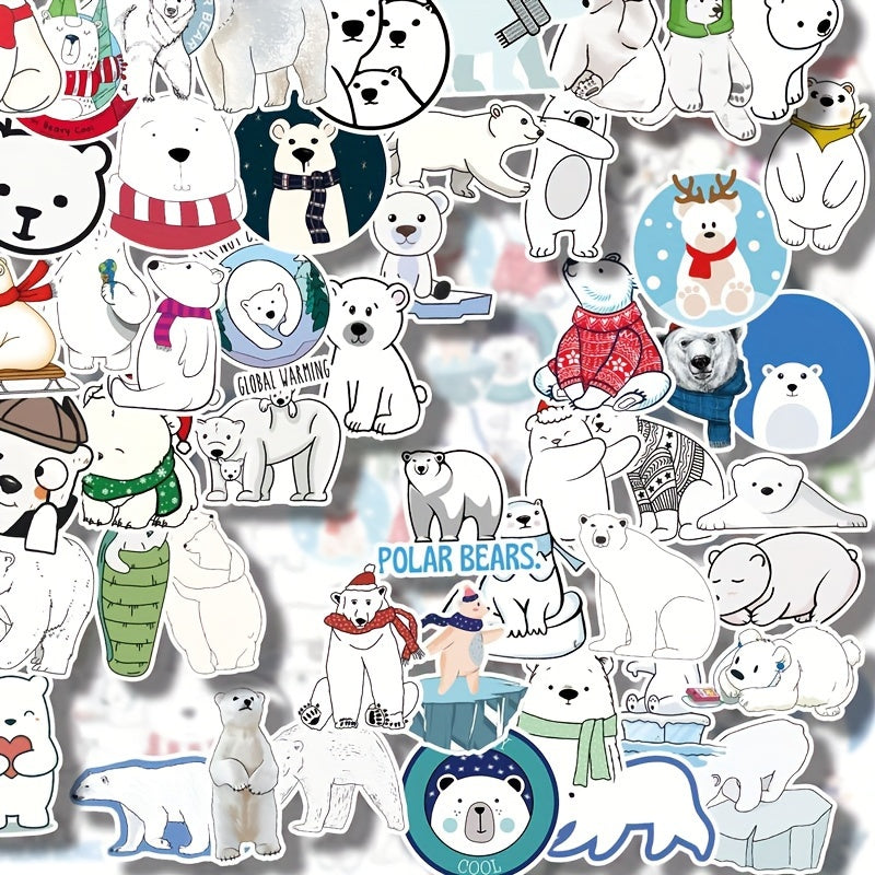 50pcs Animals Zoo Stickers Scrapbook Journal DIY Bear Sticker