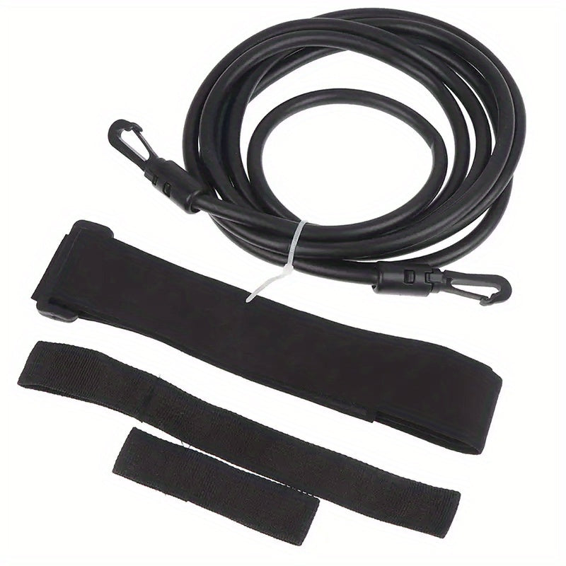 Adjustable Swimming Training Belt Elastic Rubber Resistant Belt 3 Meters