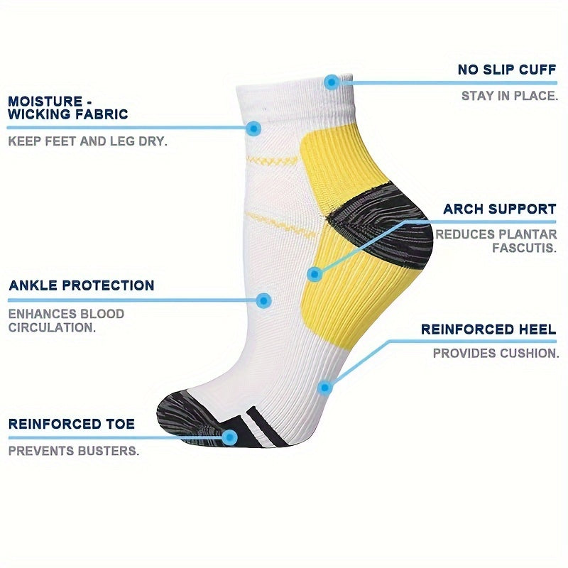 3 Pairs Compression Socks for Outdoor Sports
